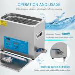 6L Digital Ultrasonic Cleaner for Jewelry & Watches