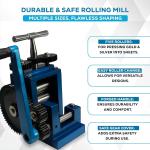 76mm Manual Rolling Mill with 5 Rollers for Jewelry