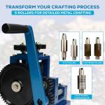 76mm Manual Rolling Mill with 5 Rollers for Jewelry