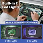 WhiteRhino Handheld Digital Microscope with Adjustable Magnification