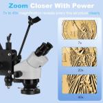 DZQ Multi-Directional Jewelry Microscope with LED Light