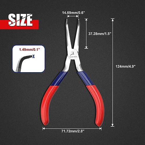 Bent Needle Nose Pliers for Goldsmithing