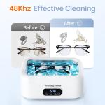 48kHz Ultrasonic Jewelry Cleaner - 24oz Capacity