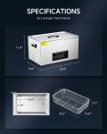 CREWORKS 22L Digital Ultrasonic Jewelry Cleaner