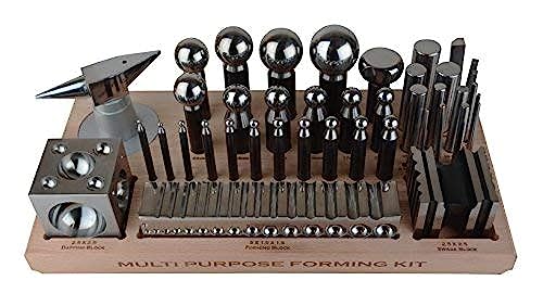 43-Piece Metal Forming Dapping Set for Jewelry Making