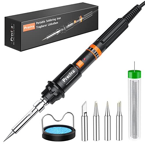 135W Adjustable Ceramic Soldering Iron Kit - 5pcs Tips