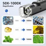 TOMLOV WiFi Digital Microscope 1000X for Jewelry