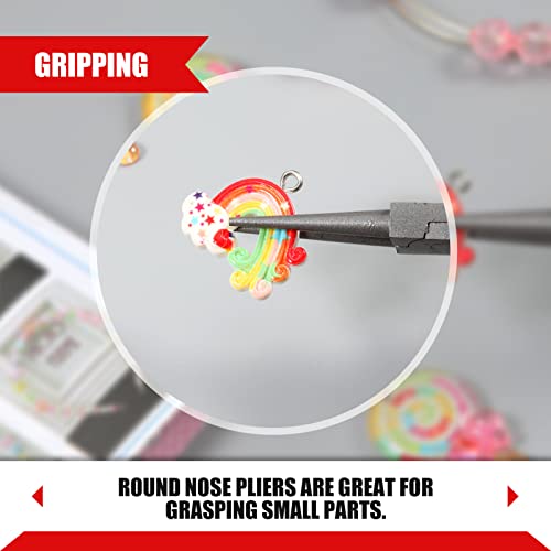 5" Mini Round Nose Pliers: Goldsmithing Jewelry Making