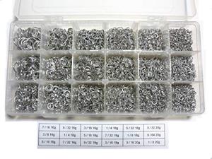 Aluminum Jump Rings Sampler for Jewelry Making