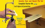 Jeweler's Saw Frame with Bench Pin and Blades