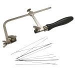 Jeweler's Saw Frame with Bench Pin and Blades