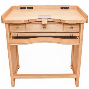 Signature Jewelers Bench with Power Outlets & Drawers