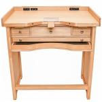 Signature Jewelers Bench with Power Outlets & Drawers