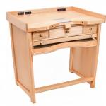 Signature Jewelers Bench with Power Outlets & Drawers