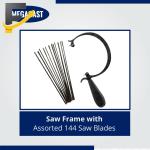 Curved Jeweler's Saw Frame with 144 Blades
