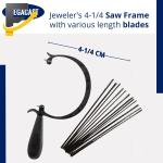 Curved Jeweler's Saw Frame with 144 Blades