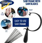 Curved Jeweler's Saw Frame with 144 Blades