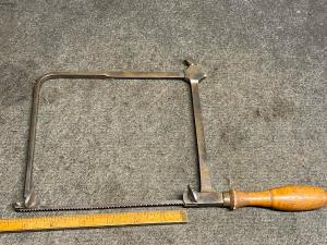 Vintage Jewelers Fret Saw with Wooden Handle