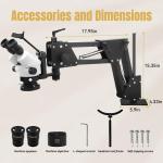 Jewelry Microscope with 7-90X Zoom and LED