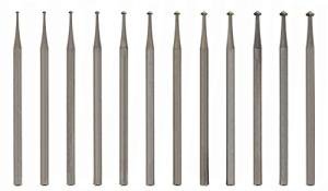 Small 45 Degree Hart Burs Set, 12 Pieces