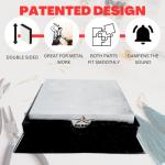 6" Steel Bench Block with Slanted Rubber Block