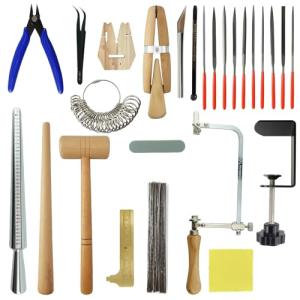 16-Piece Ring Making Kit with Essential Jeweler Tools