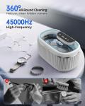 Ultrasonic Jewelry Cleaner 35W, 45KHz White