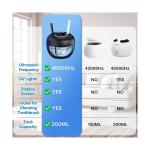 MUAYSY Ultrasonic Cleaner for Jewelry and Dentures