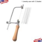 Mini U-Shaped Jeweler's Saw with 12 Blades