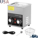 2L Ultrasonic Jewelry Cleaner - Stainless Steel, 40kHz
