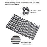 17-Piece Dapping Punch Set for Jewelry Making