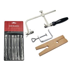 3-in-1 Jeweler's Saw Set with Blades and Clamp