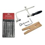 3-in-1 Jeweler's Saw Set with Blades and Clamp