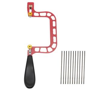 Professional Jewelry Saw Kit, Curved Jewelers Saw Frame Set, Jewelers Making Tools, with 144 Jewelry Saws Blades for Metal Wood Plastic