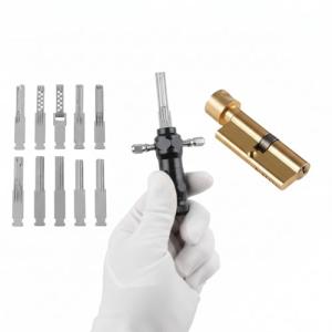 Professional Cylinder Maintenance & Measurement Tool Set – Precision Depth Reading Kit for Euro Profile & Tubular Hardware – Fits T-Handle Cabinets & Vending Machine Diagnostics