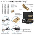 Professional Cylinder Maintenance & Measurement Tool Set – Precision Depth Reading Kit for Euro Profile & Tubular Hardware – Fits T-Handle Cabinets & Vending Machine Diagnostics