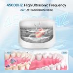 Professional 230ml Ultrasonic Jewelry Cleaner Machine Rings Watches Glasses Pro 