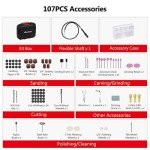 Rotary Tool Kit with 110 Accessories - Versatile