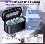 Ultrasonic Jewelry Cleaner Machine, 350ml Jewelry Cleaner with 2 Time Settings