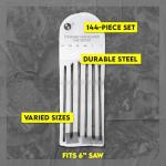 144-Piece Jeweler's Piercing Saw Blade Set