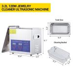 3.2L Professional Ultrasonic Jewelry Cleaner 120W