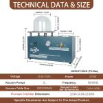 Tooltos 2L Jewelry Vacuum Investing Casting Machine
