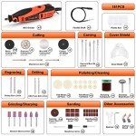 GOXAWEE Rotary Tool Kit with 181 Accessories