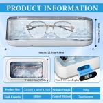 650ML Ultrasonic Jewelry Cleaner with Timer