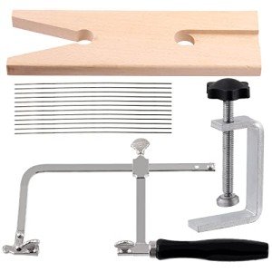 14-Piece Jewelers Saw Kit with Bench Pin and Blades