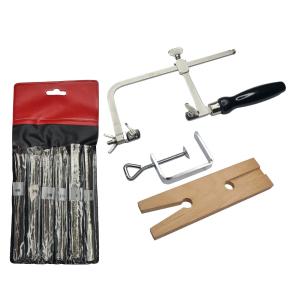 3-in-1 Jewelers Saw Set with Blades and Clamp