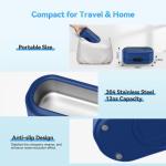 Dark Blue Ultrasonic Jewelry Cleaner with Dual Modes