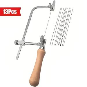 Mini U-Shaped Jewelry Saw Frame with 12 Blades