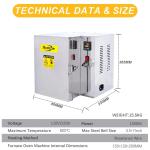 Intelligent 800℃ Jewelry Casting Burnout Furnace