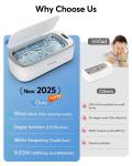Ultrasonic Jewelry Cleaner 550ml for Rings & Glasses